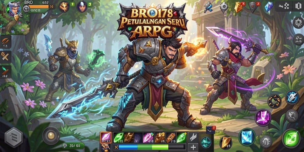 Gameplay intens di dunia ARPG yang penuh petualangan.