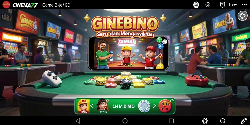 Tampilan gameplay Bingo yang seru di CINEMA77.