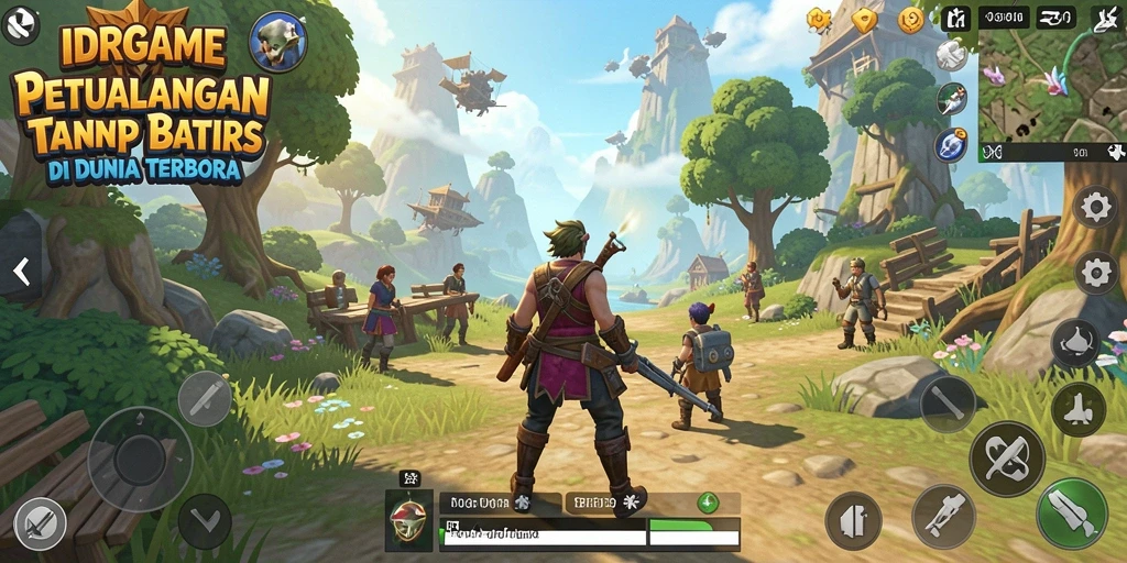 Screenshot menampilkan gameplay Open World yang menakjubkan.