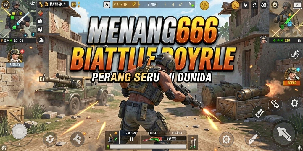 Tangkapan layar dari gameplay MENANG666 yang menegangkan di arena Battle Royale.
