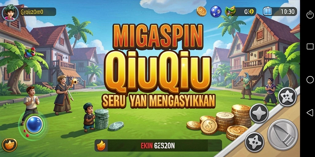 Screenshot gameplay seru dari MIGASPIN QiuQiu.