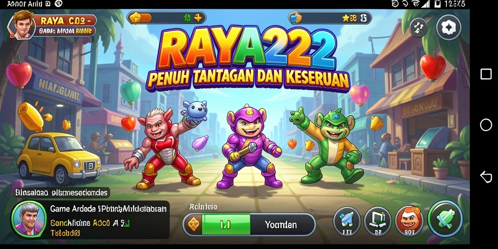 Tampilan gameplay seru dari RAYA22 yang menantang pemain.