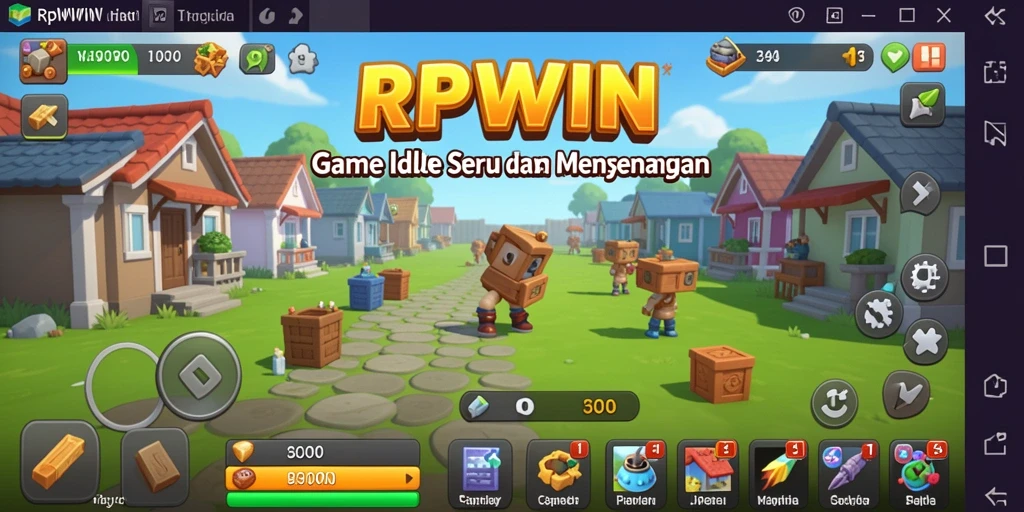 Tampilan gameplay menarik dari RPWIN yang mencerminkan genre Idle.